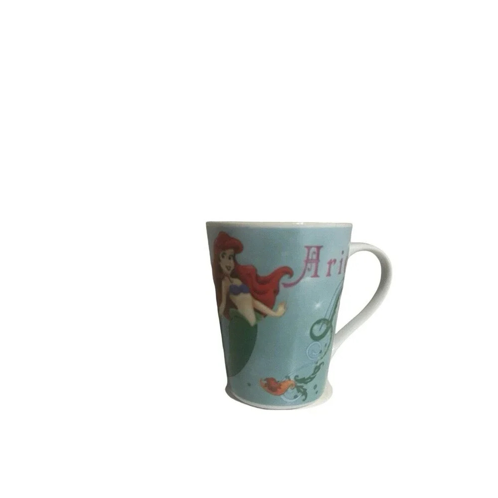 Disney The Little Mermaid Princess Ariel Teal Coffee Mug Tea Cup 10 oz.